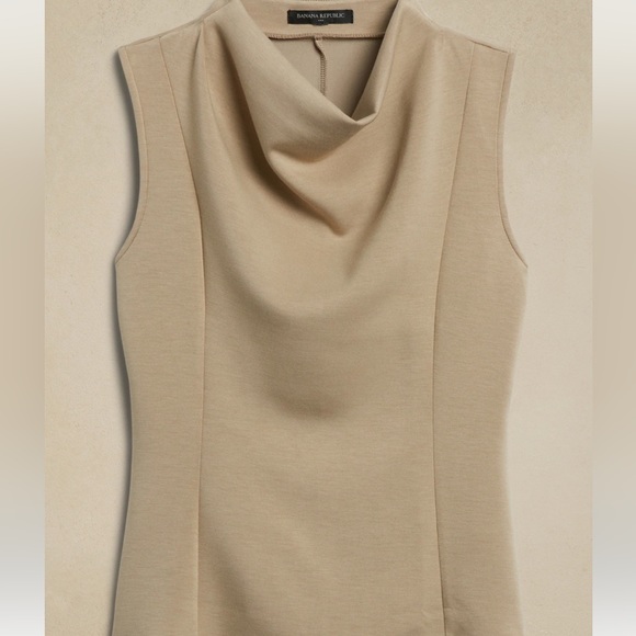 NWT BANANA REPUBLIC COWL-NECK TOP - Picture 4 of 4